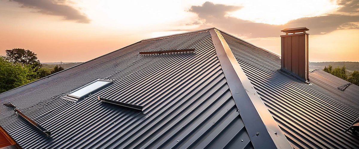 Blechdach geschützt